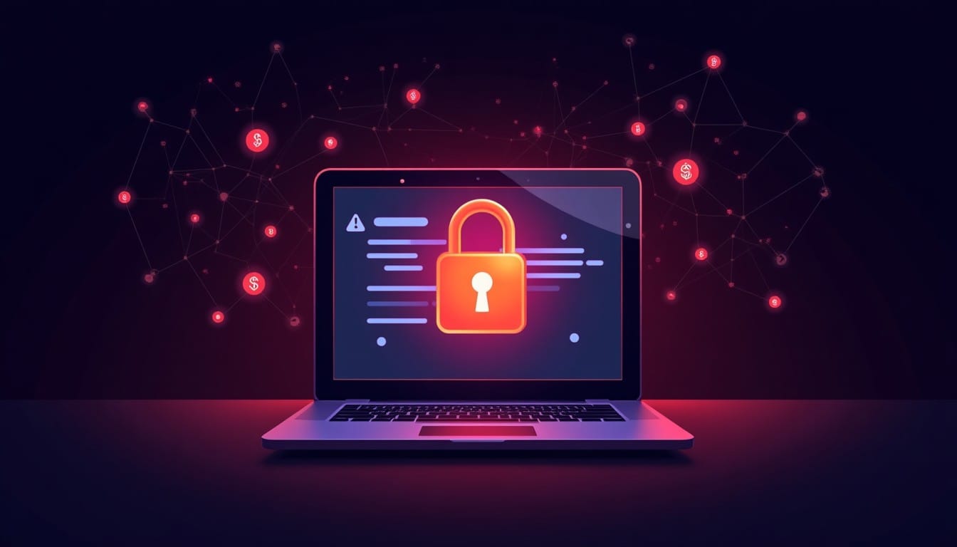 ランサムウェアでファイルが暗号化されるイメージ