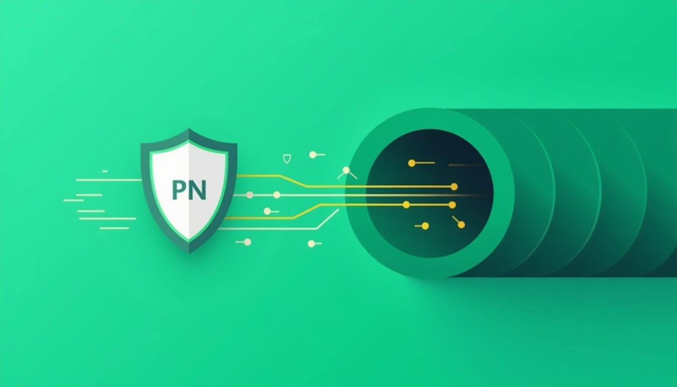 DNSリーク（VPN外にDNSが漏れる）のイメージ