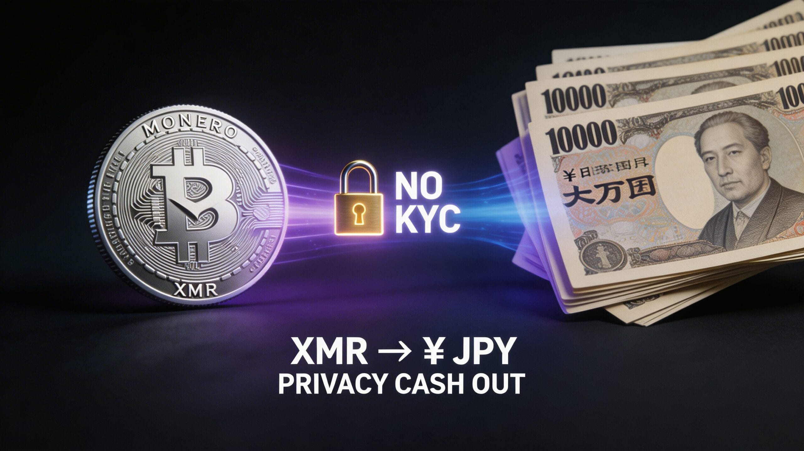 MoneroをNo-KYCで現金化