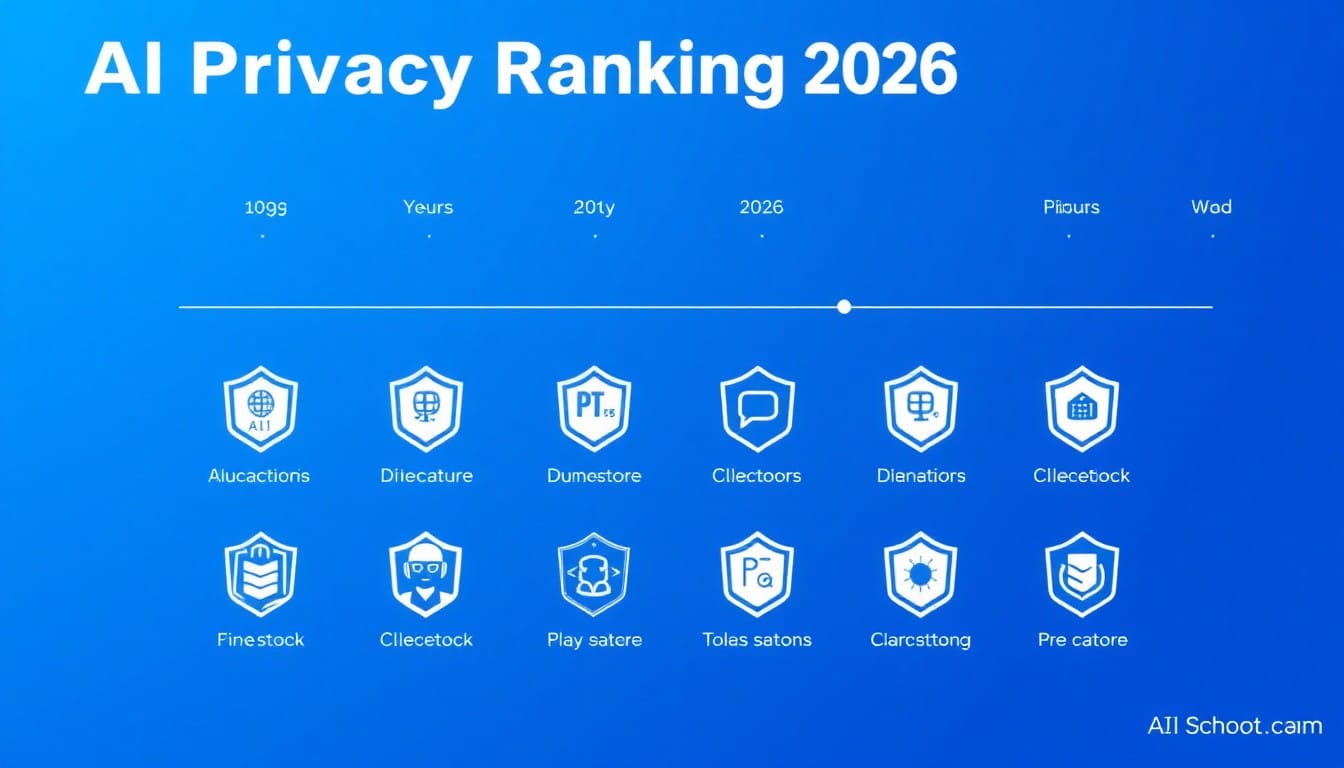 AIプライバシーランキング2026 主要AIチャットボット比較