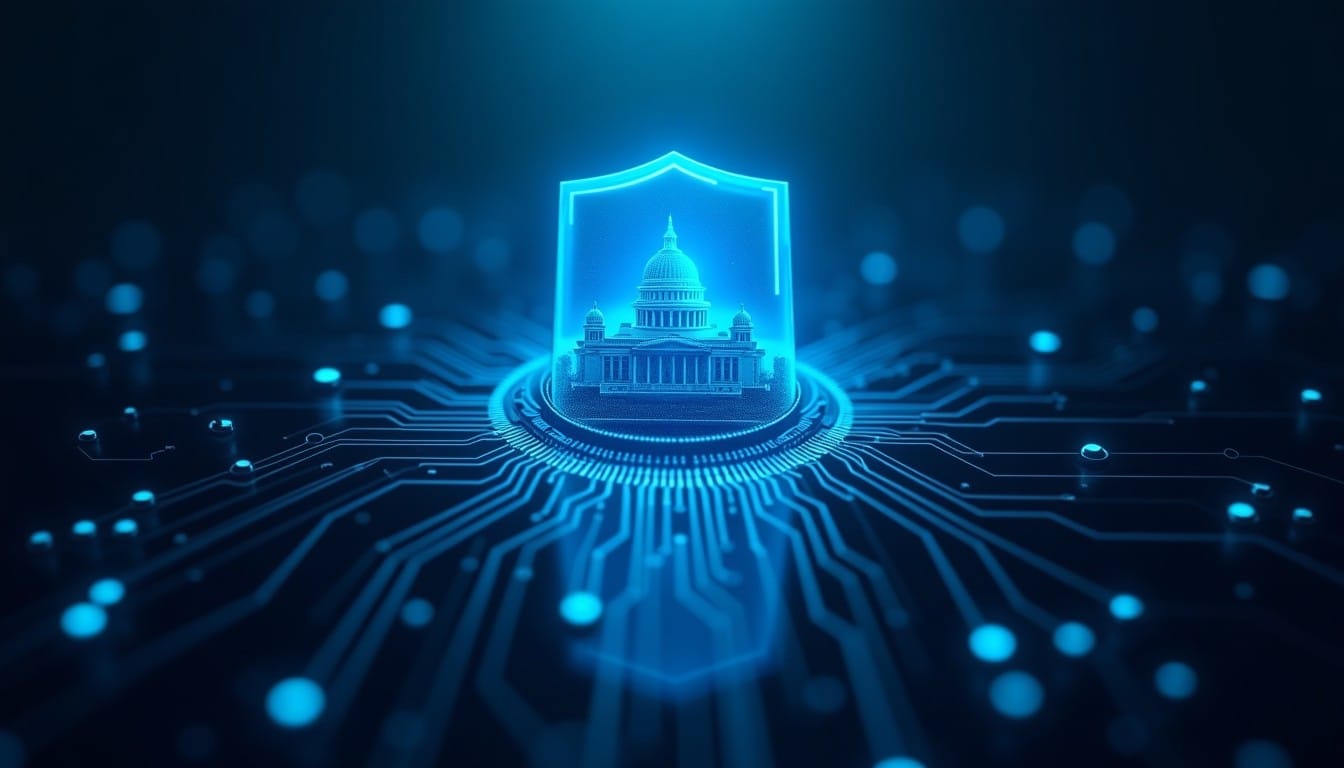 能動的サイバー防御法と個人のプライバシー監視イメージ